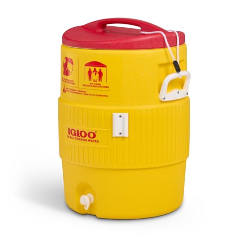 10 gallon Industrial Beverage Cooler (Yellow 10 Gallon)