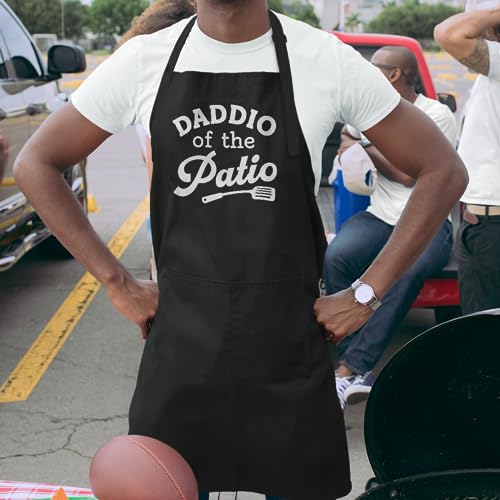 Grill Aprons for Dad Men Father Husband Dad Apron with Pockets (Grilling/Bbq)