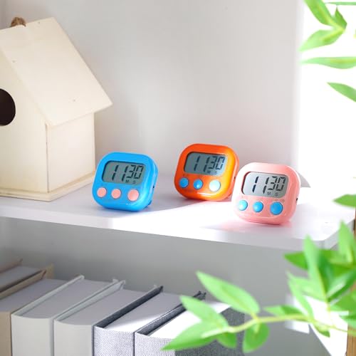 30 Pcs Multi func Electronic Kitchen Classroom Timer (10 Colors)