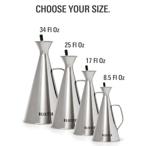 Olive Oil Dispenser Bottle (Stainless Steel / 8.5 Ounces)