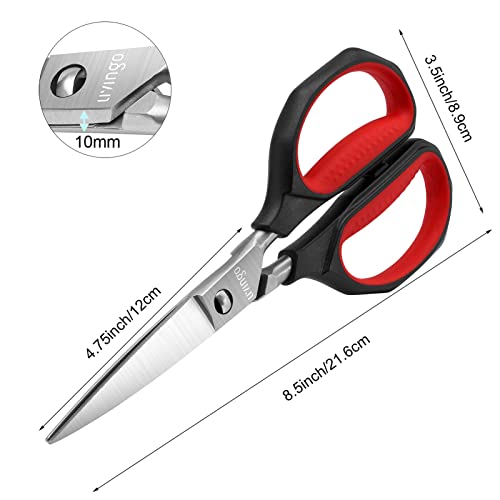 8.5" Heavy Duty Kitchen Shears Stainless Steel Come Apart Scissors (B - Kitchen Scissors)