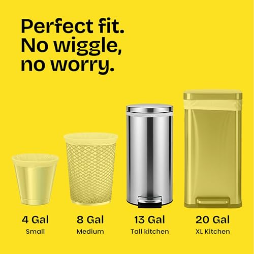 ForceFlex Tall Kitchen Drawstring Trash Bags (140 Count (Pack of 1))