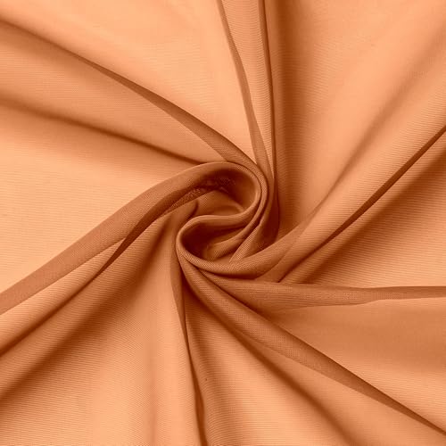 Orange Sheer Curtains 36 inches Long (40"W x 36"L (Pack of 2) / Orange)