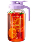 64 oz Mason Jar Pitcher (Purple / 64 Ounces)