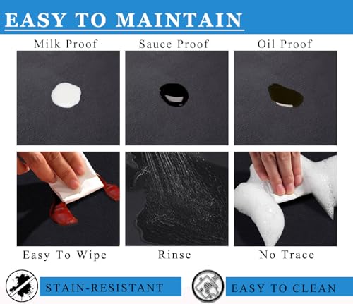 Coffee Mat for Countertops (Black / 12" x 19")