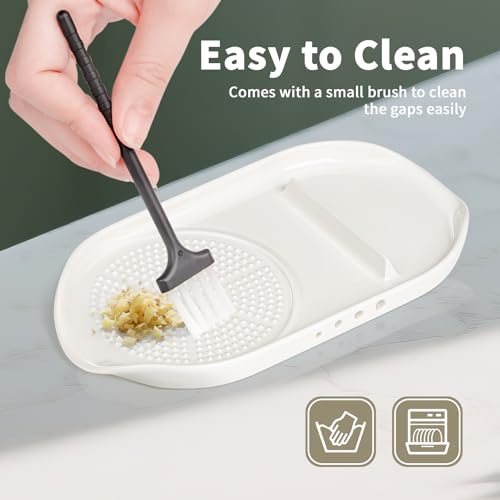 4 in 1 Ceramic Garlic Grater with Egg Cracker