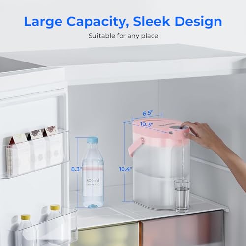 ED06P Electric Insant Water Filter Pitcher (Soften Water / Blush pink)