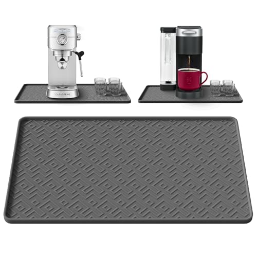 Silicone Coffee Mat 19" x 12" (Black / 19'' x 12'')