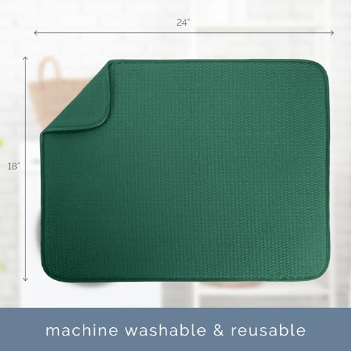 Dish Drying Mat (Green / 18" x 24")