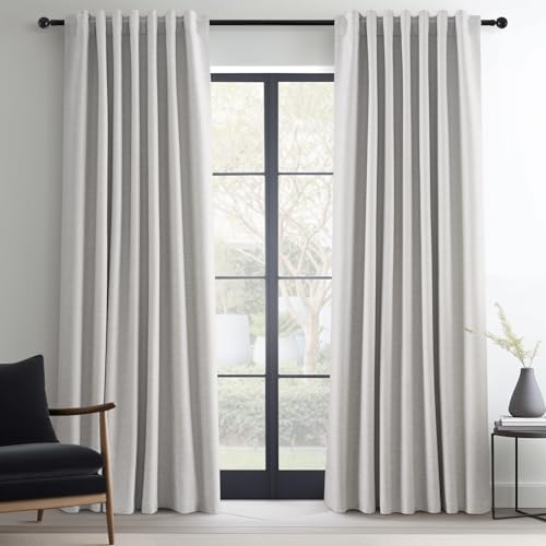 100 Inch Long Black Out Custom Drapery Panels (Grey Beige / 52"W x 100"L (Pack of 2))