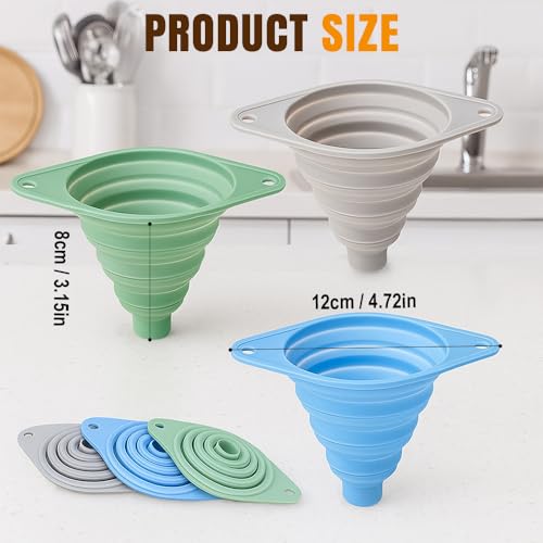 Kitchen Funnel Set 3 Pack (gray)