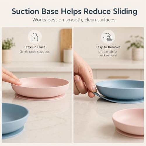 2 Pack Silicone Cat Bowls (SiliconeBowl-PinkBlueset)