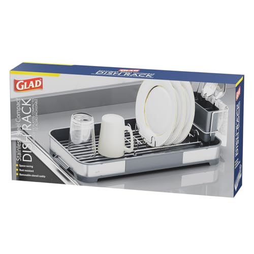 Stainless Steel Dish Drying Rack (Compact)