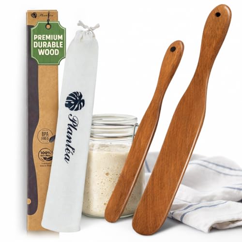 2 pcs Skinny Spurtle for Sourdough Starter (Skinny Spurtle Set of 2)