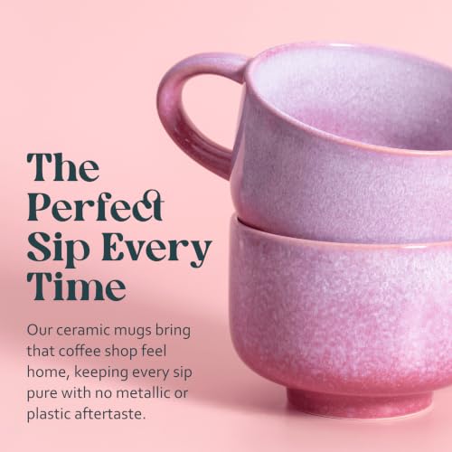 Pink Floral Coffee Mug (Astral Bloom)