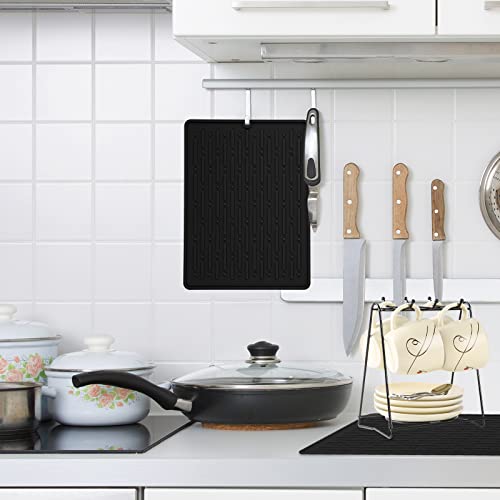 Dish Drying Mats (Black / 6" x 8")