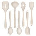 Silicone Cooking Utensil Set of 7 (Khaki)