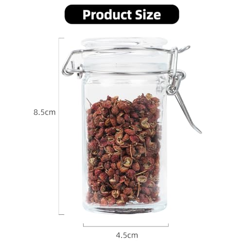 2.3 oz Small Glass Stash Jars with Labels