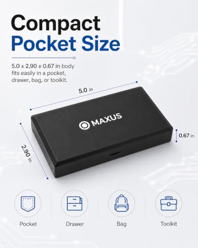 Digital Pocket Gram Scale 500g x 0.01g High Precision with Tray (Black)