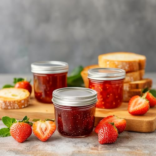 8 oz Wide Mouth Mason Jars (8 fl oz x 6 - Wide Mouth)