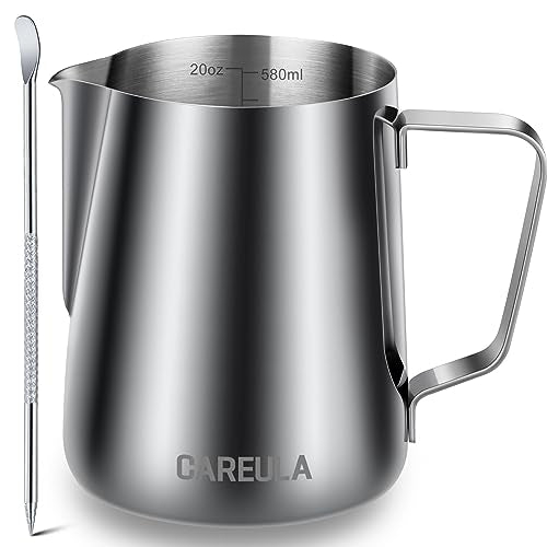 Milk Frothing Pitcher (A0 Silver / 20 Ounces)