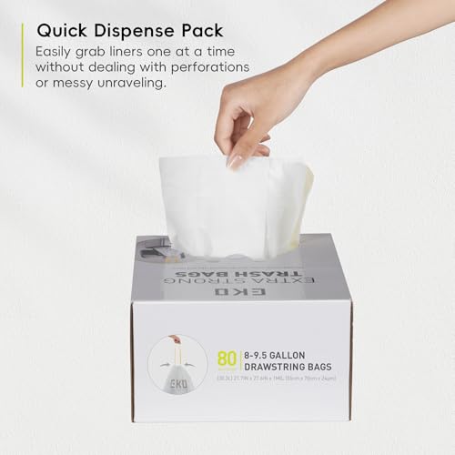 Easy Dispense Roll 80 Count Extra (80 Count (Pack of 1) / 9.5 Gallon Bags/Code E)