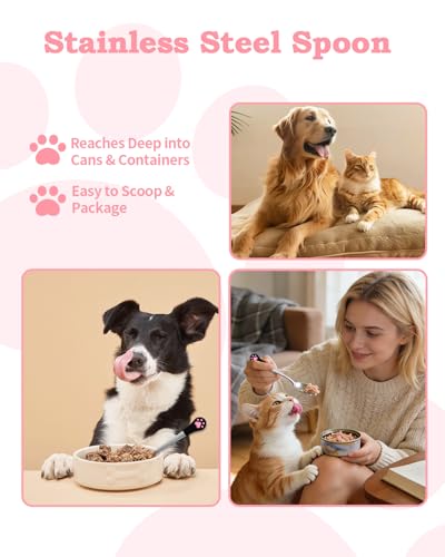 6 PCS Cat Food Can Covers Set (Black Pink)