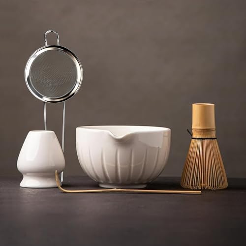 Matcha Set Match Bowl and Whisk (White)