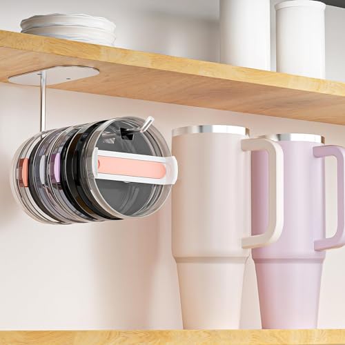 2 Pack Tumbler Lid Organizer (Silver+Silver)
