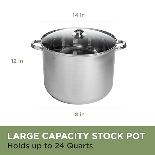 Stainless Steel Stock Pot (24 Quarts)