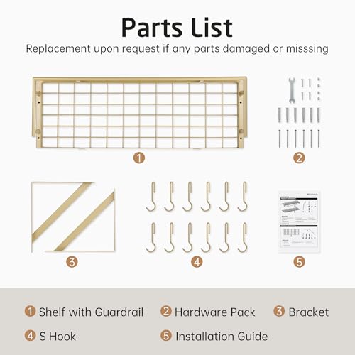 30 Inch Gold Pot Rack (Gold / 30 inch)