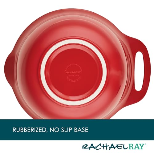 Pantryware Nesting Mixing Bowls with Built (10 Piece / Red)