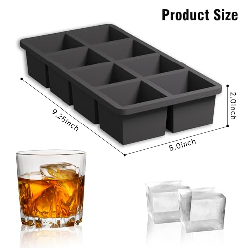 Premium Ice Tray Combo (Black / 6 Sphere/16 Cube(Ice Bag))