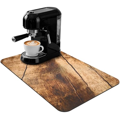 Coffee Mat 32x18 Inch (Wood Grain Cracks / 32" x 18")