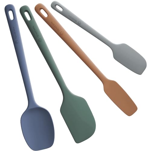 4 Pieces Silicone Spatulas Set (Neutral 4 Set / 4 pieces)