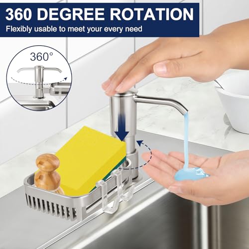 Soap Dispenser for Kitchen Sink (Brushed Nickel)