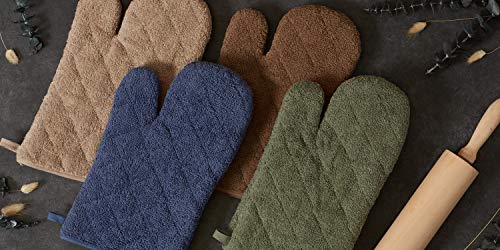 Basic Terry Collection 100% Cotton Quilted (Brown / Oven Mitt)