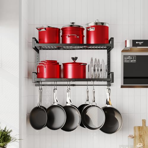 19" 30" Expandable Hanging Pot Rack (19" - 30")