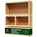 Luxury Bamboo Drawer Organizer Storage Box