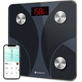 Smart Scale for Body Weight and Body Fat (Textured Black / 10.2 x 10.2 inches)