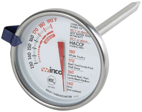 2" Dial Clear Meat Thermometer (2 inch Dial with 5 inch Probe / Meat)