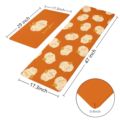Fall Autumn Hand (Cute-orange&yellow / 17.3"x29"+17.3"x47"-0.4"H)