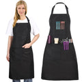 Hair Stylist Apron with 4 Pockets (Black Hair Styling Apron)