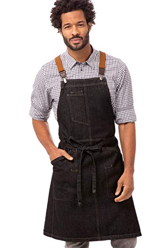 Unisex Berkeley Bib Apron (One Size / Black Bib Apron)
