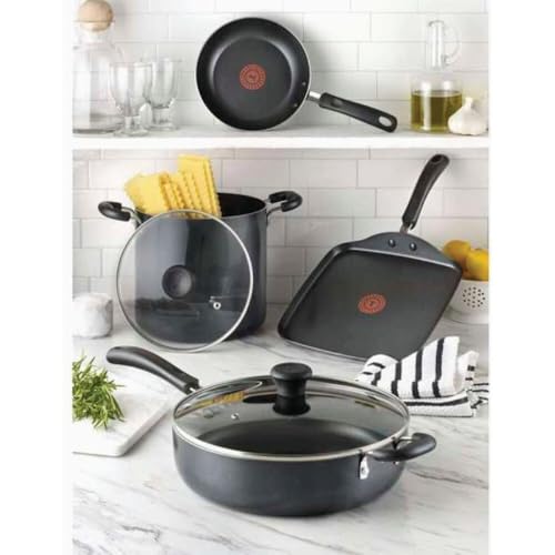 Specialty Nonstick Saute Pan with Glass Lid 5 Quart (5-Quart Nonstick / Black)