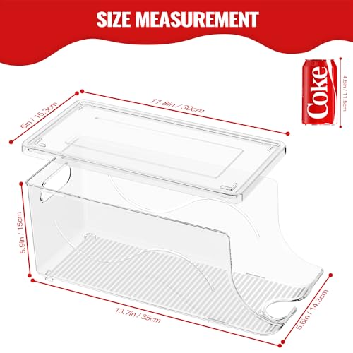 2 Pack Stackable Refrigerator Organizer (Clear)