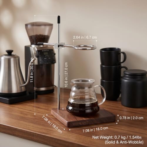 Pour Over Coffee Stand (Black Walnut)