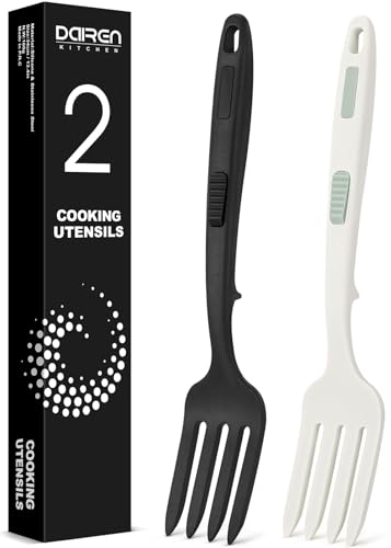 Large Silicone Flexible Cooking Fork (BW)