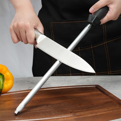 12 Inch Knife Sharpening Rod (G Type-Black / 12 inch)