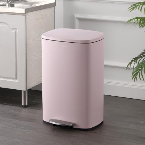Connor 2 Piece Iron Trash Can (Blush Pink)